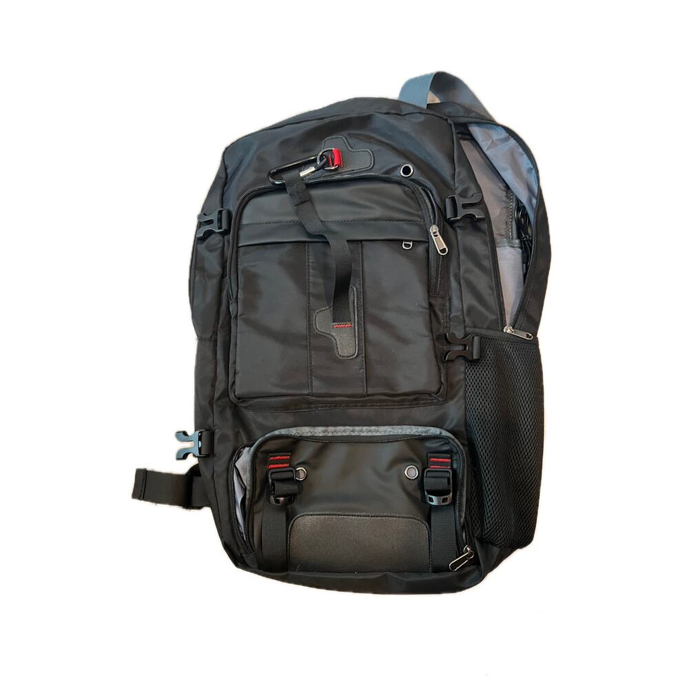 Target Red Black Padded Computer Travel Backpack 40L